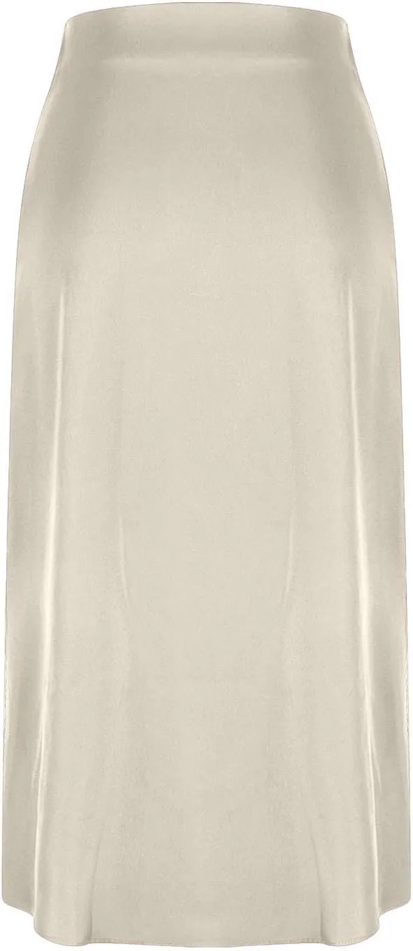 Women's Silk Satin Midi Skirt High Waisted Wrap Bodycon Long Pencil Skirts Dressy Elegant Skirt Party Clubwear