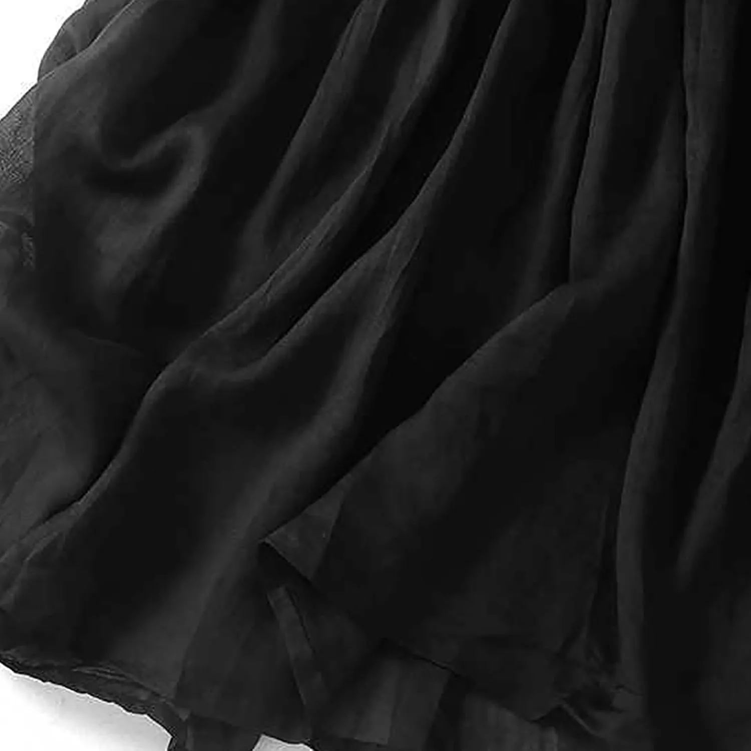 Women's Summer Boho Maxi Skirt Drawstring Waist A-Line Flowy Beach Long Skirts Cotton Linen Pleated Swing Dresses