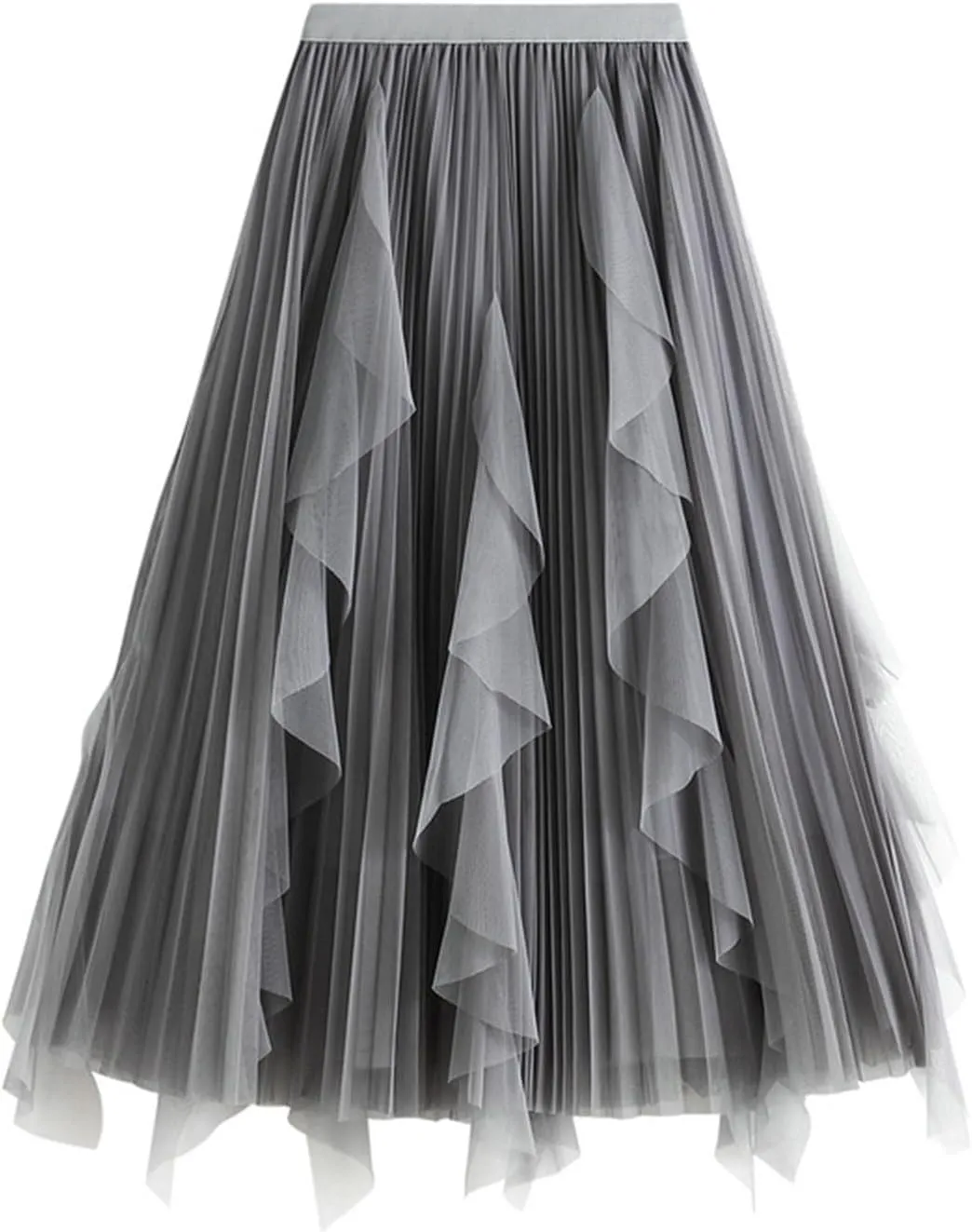Womens Summer High Waist Tiered Beach Outfits A-Line Elastic Waist Long Skirt Bohemian Print Casual Maxi Skirt