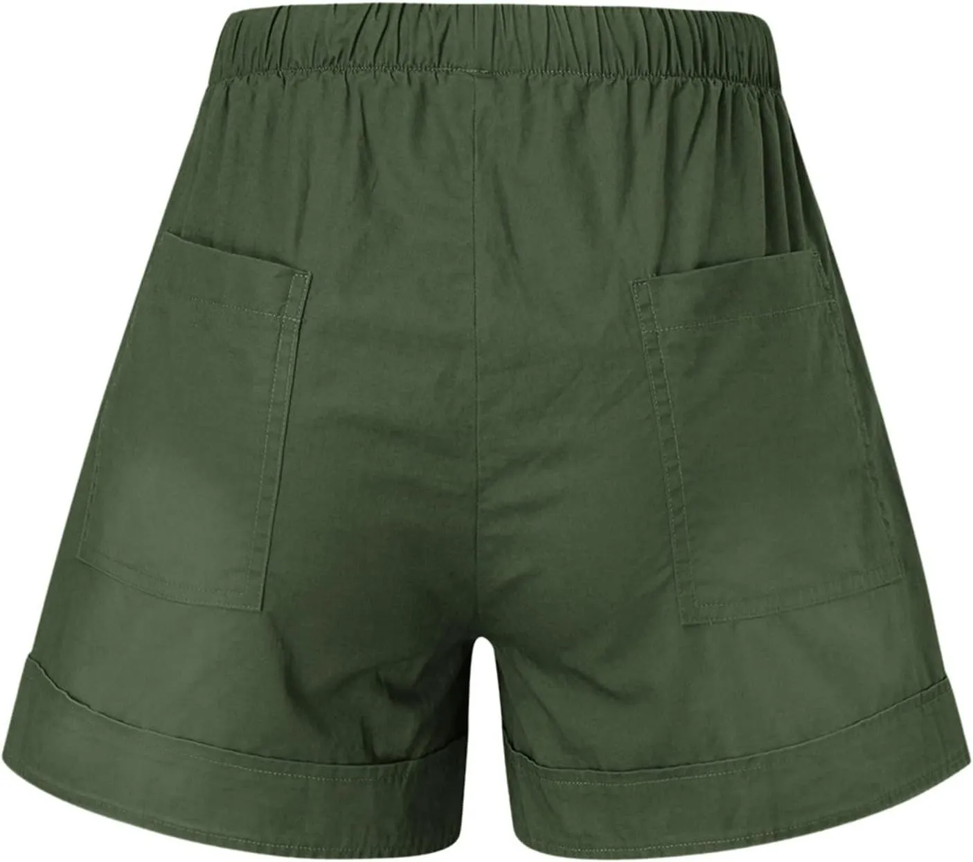 Women's Summer Shorts Casual Trendy Pockets Shorts Drawstring Elastic Waist Loose Short Pants Beach Vacation Outfits