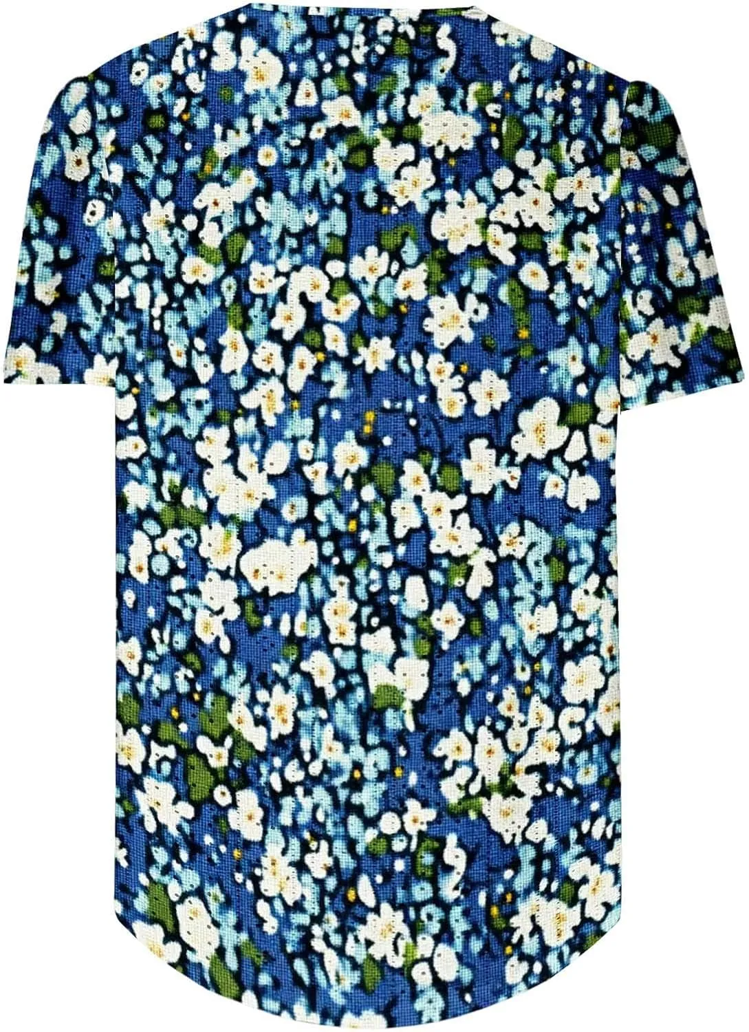 Womens Summer Tops Trendy Boho Floral Blouses Crewneck T-Shirts Casual Loose Tunic Blouses Going Out Basic Tees