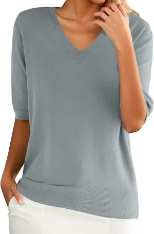 Women's T-Shirts Cotton Short-Sleeve Shirts Crew-Neck Tees Classic-Fit Breathable Casual Summer Tops Fashion Shirts