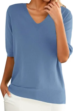 Women's T-Shirts Cotton Short-Sleeve Shirts Crew-Neck Tees Classic-Fit Breathable Casual Summer Tops Fashion Shirts