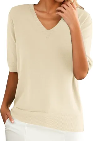 Women's T-Shirts Cotton Short-Sleeve Shirts Crew-Neck Tees Classic-Fit Breathable Casual Summer Tops Fashion Shirts