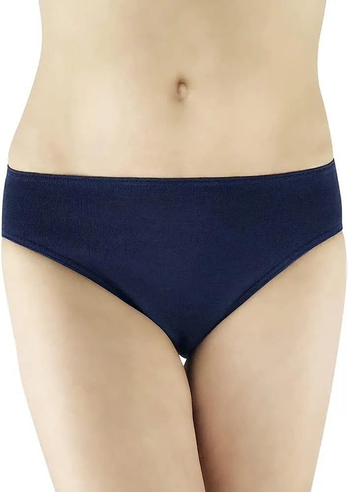 Women’s Thermal Panties Briefs, Organic Merino Wool and Mulberry Silk Blend