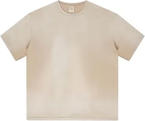 Womens Washed Vintage T-Shirt Summer Casual T Shirts Thick Short Sleeve Loose Crew Neck Cotton Tops